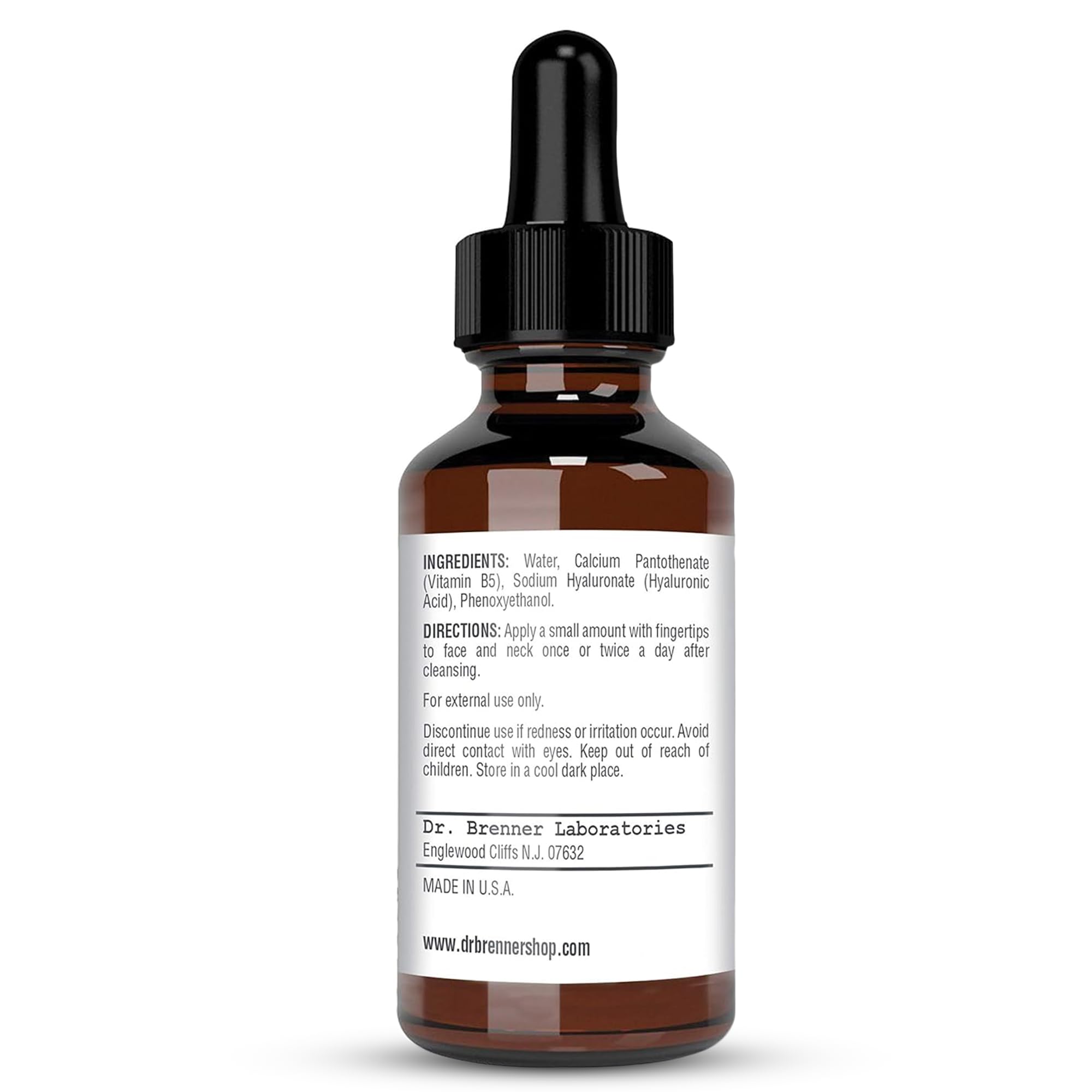Dr. Brenner Hyaluronic Serum applied to face during morning routine