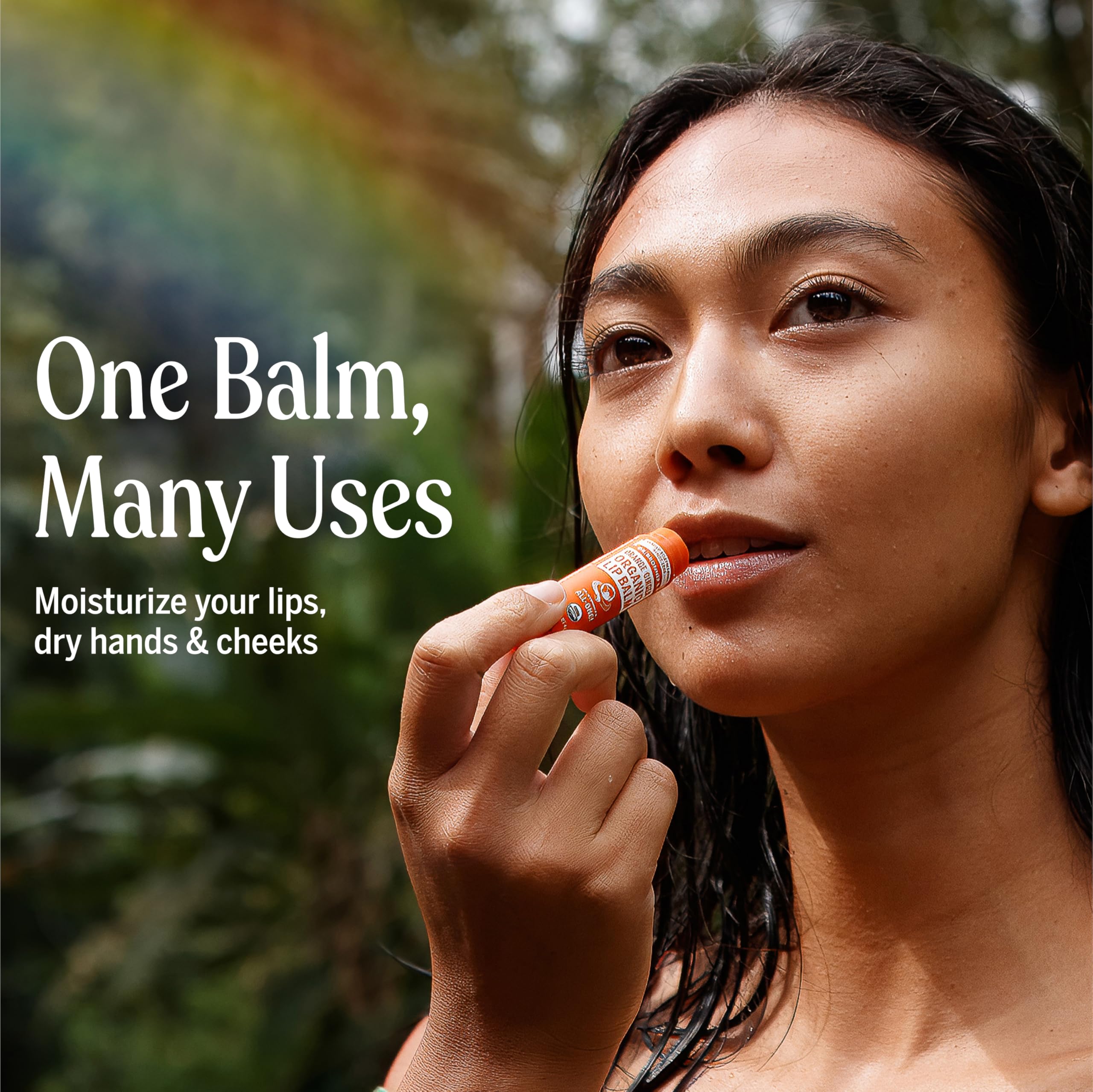 Lip balm handy for winter wind protection during travel.
