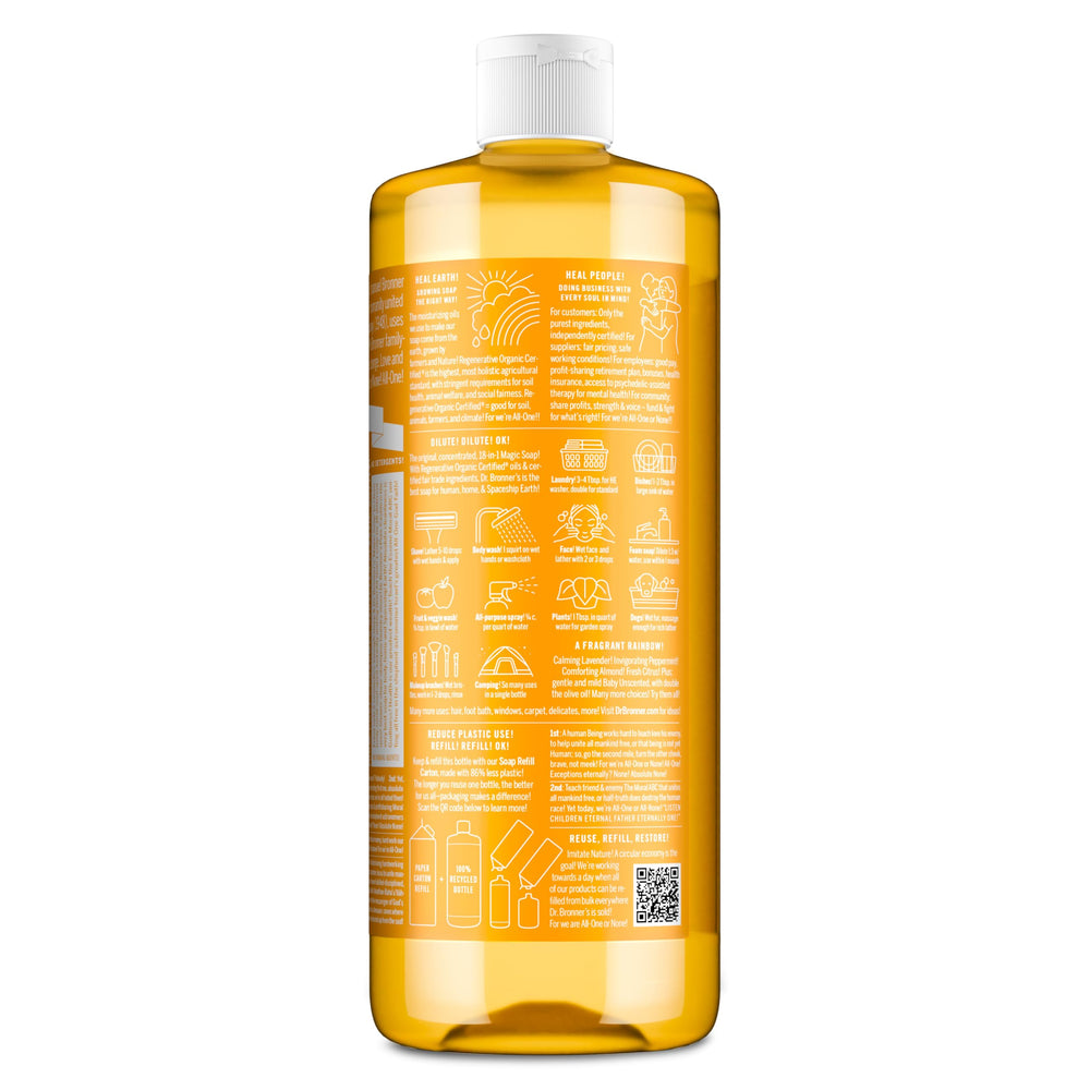 Dr. Bronner's 32oz 2-pack citrus soap.