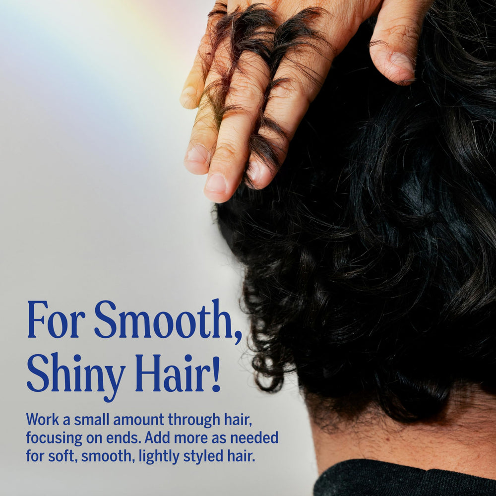 Dr. Bronner's Organic Hair Crème delivers silky-soft hair with light hold