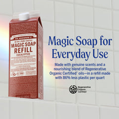 Dr. Bronner's organic oils label close-up highlighting sustainable sourcing