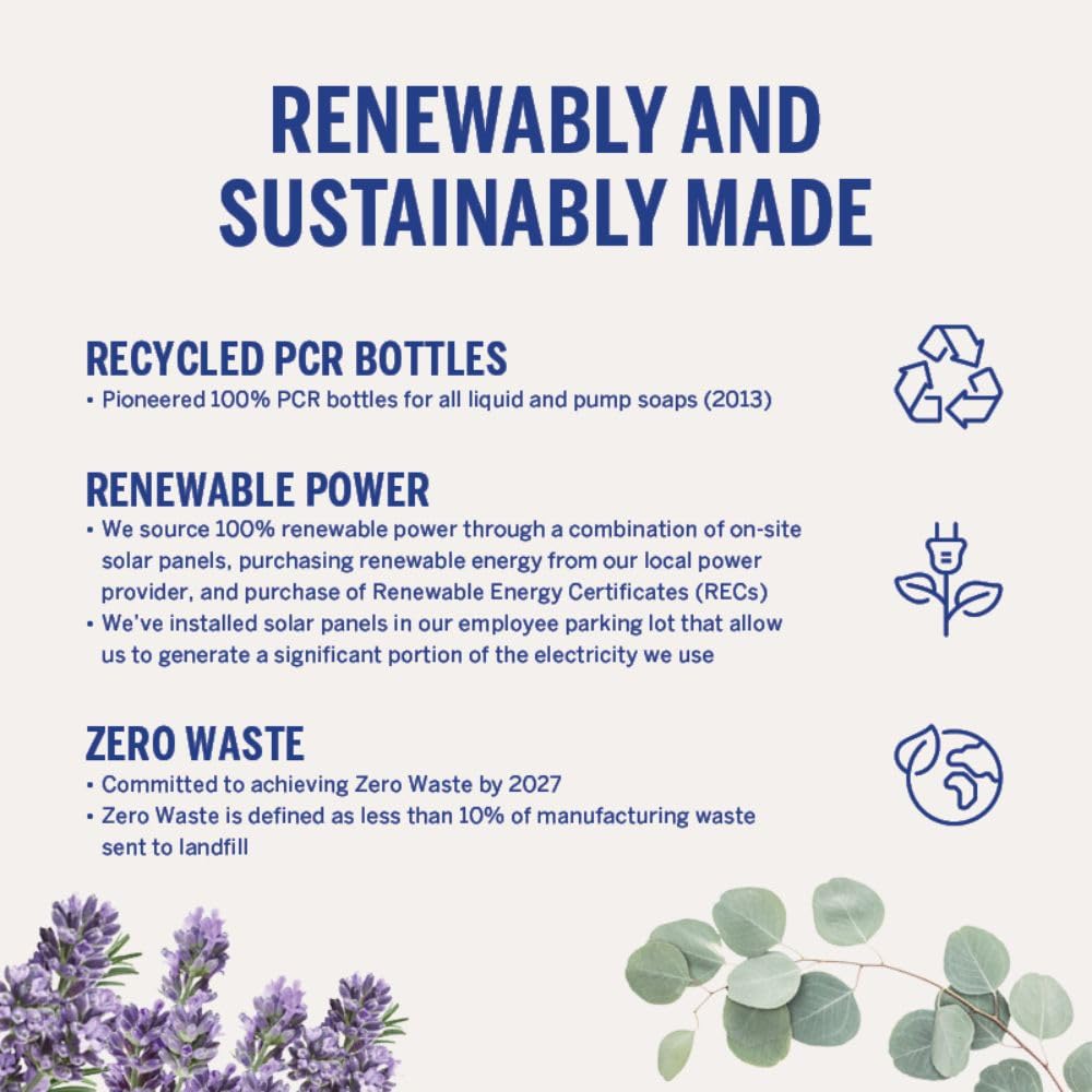 Dr. Bronner's Almond Castile laundry-use shot emphasizes multi-surface cleaning power.
