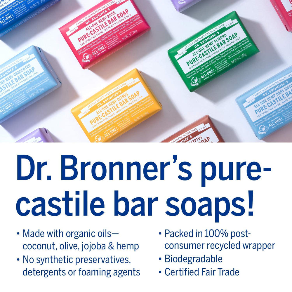 Dr. Bronner's citrus bar delivers bright scent and effective cleansing
