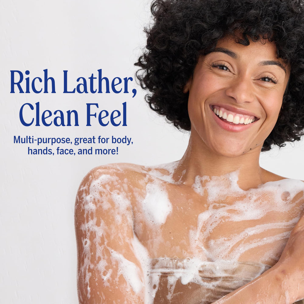 Dr. Bronner's lavender castile in post-consumer recycled packaging.