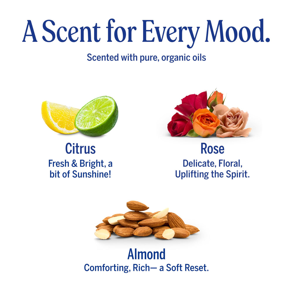 Dr. Bronner's Pure-Castile Magic Bar Rose for a delicate floral cleansing ritual.