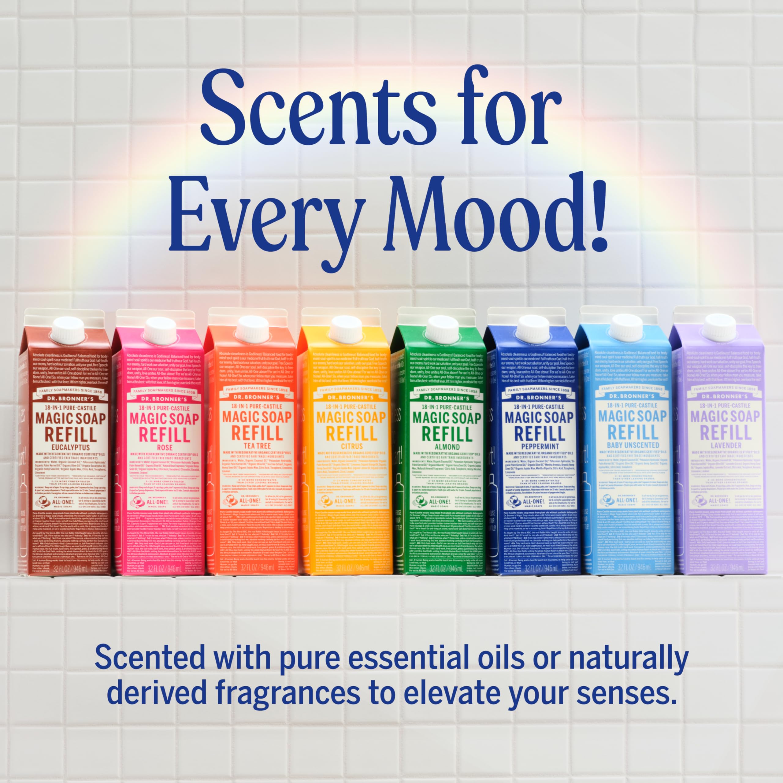 Dr. Bronner's soap featured with pet-wash application on label