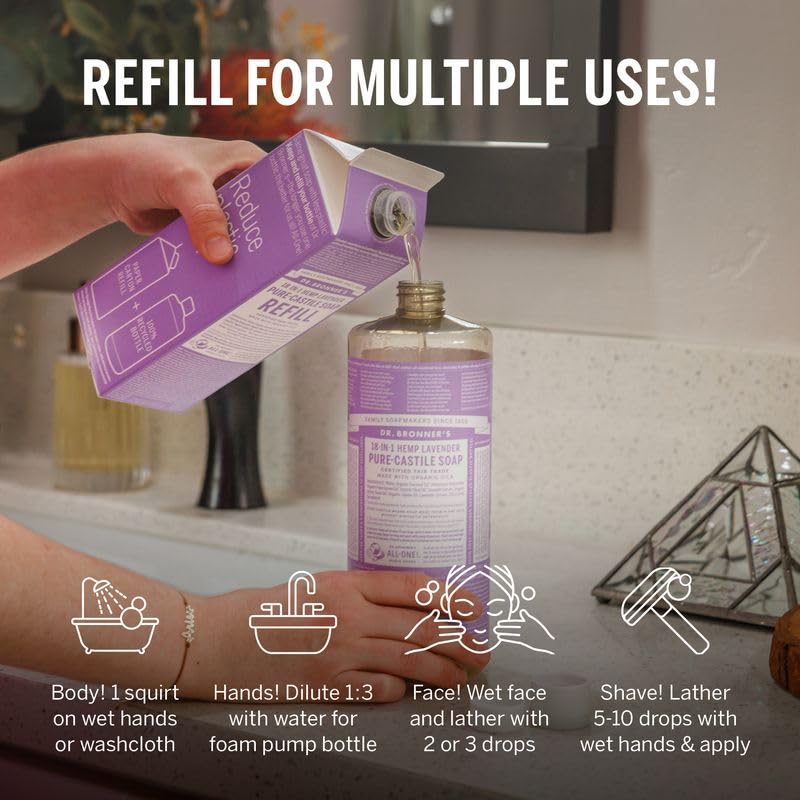 Dr. Bronner's regenerative organic oils label on bottle emphasizing eco-sustainability
