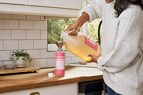 Dr. Bronner's Rose Castile soap lather forms a rich, refreshing cleanse.