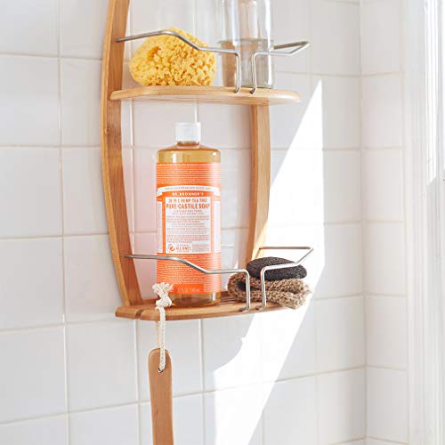 Dr. Bronner’s Tea Tree Pure-Castile organic oils label highlights regenerative organic certified sourcing.