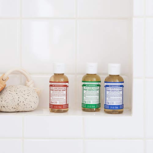 Dr. Bronner's variety gift-pack display showcases eco-friendly, multi-use cleaning options for gifting.