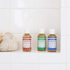 Dr. Bronner's variety gift-pack display showcases eco-friendly, multi-use cleaning options for gifting.