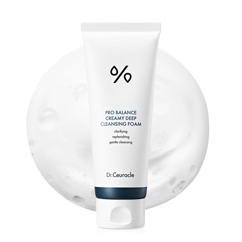 Dr.Ceuracle Pro Balance Creamy Cleanser foam texture provides gentle, hydrating cleansing