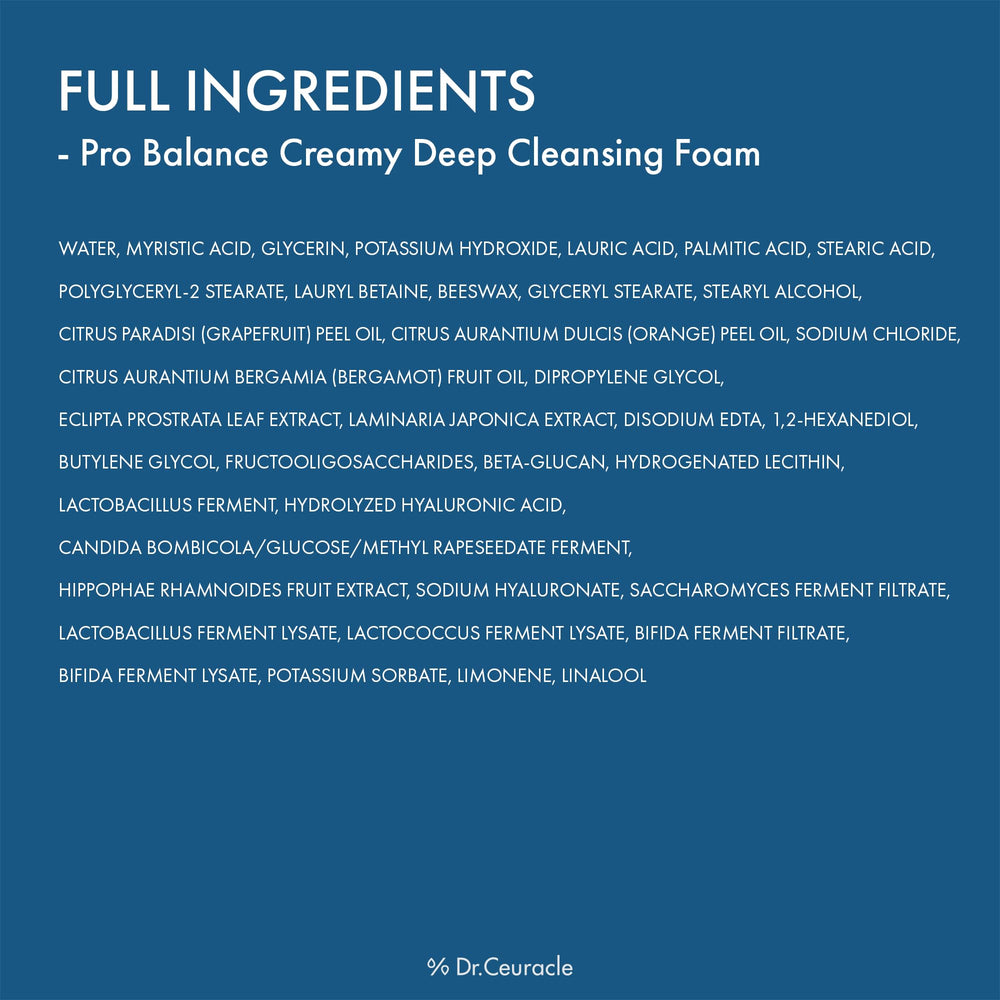 Dr.Ceuracle Pro Balance bottle shown for daily facial cleansing routine