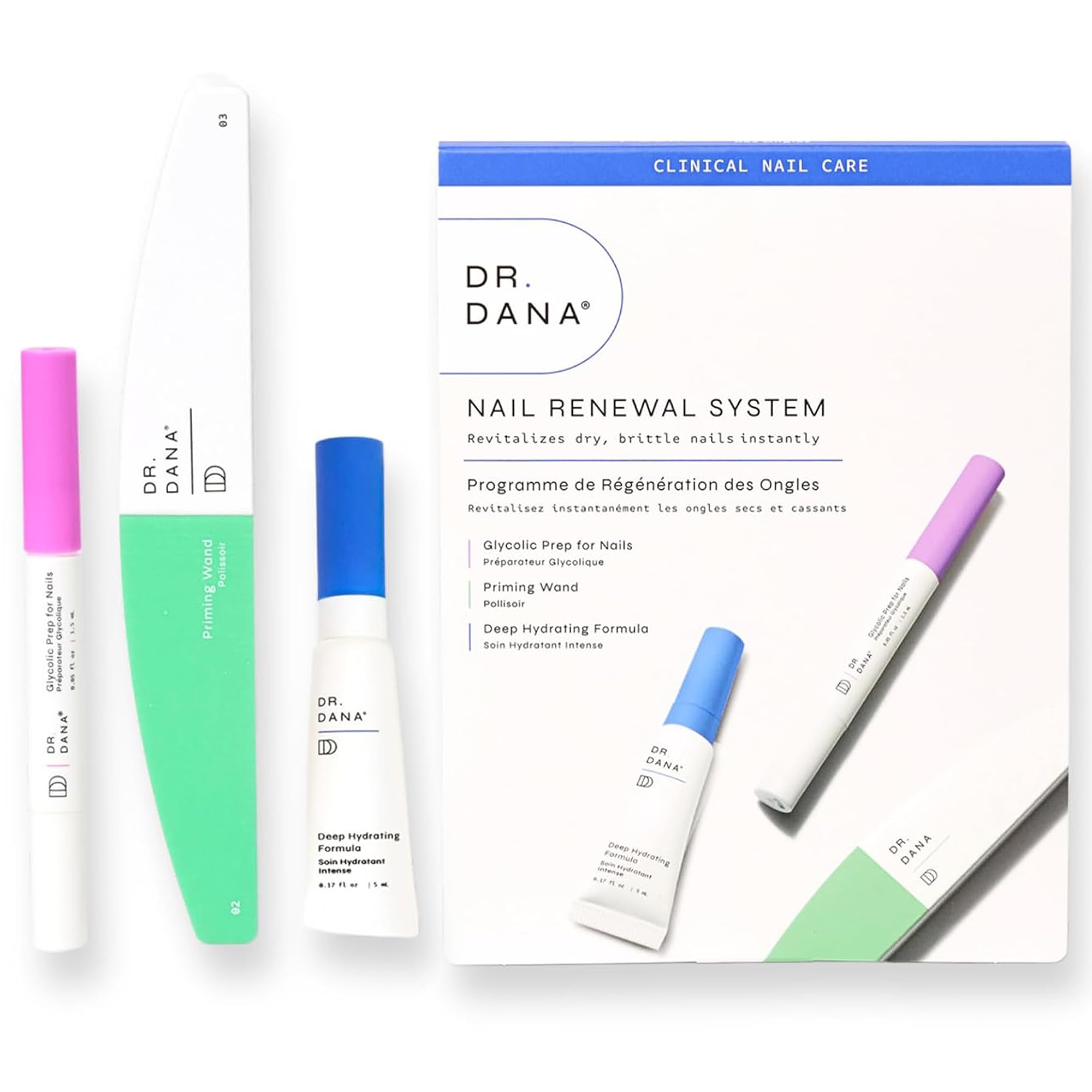 Dr. Dana Beauty Nail Renewal System strengthens nails for events-ready hands.