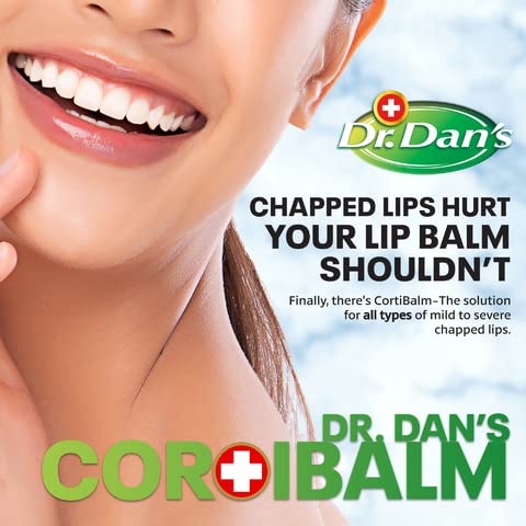Dr. Dan's Cortibalm-5 pack lipcare application shows smooth, easy lip application for dry lips