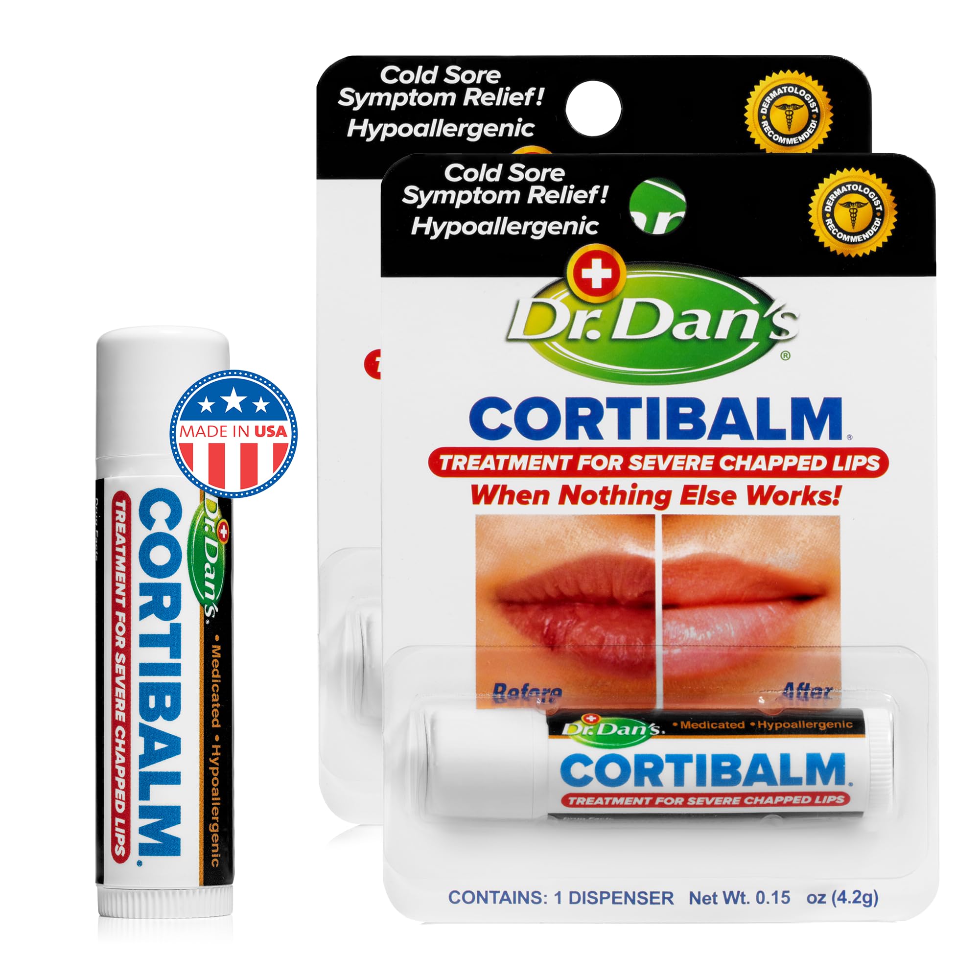 Dr. Dan's Cortibalm ingredients close-up with beeswax and hydrocortisone