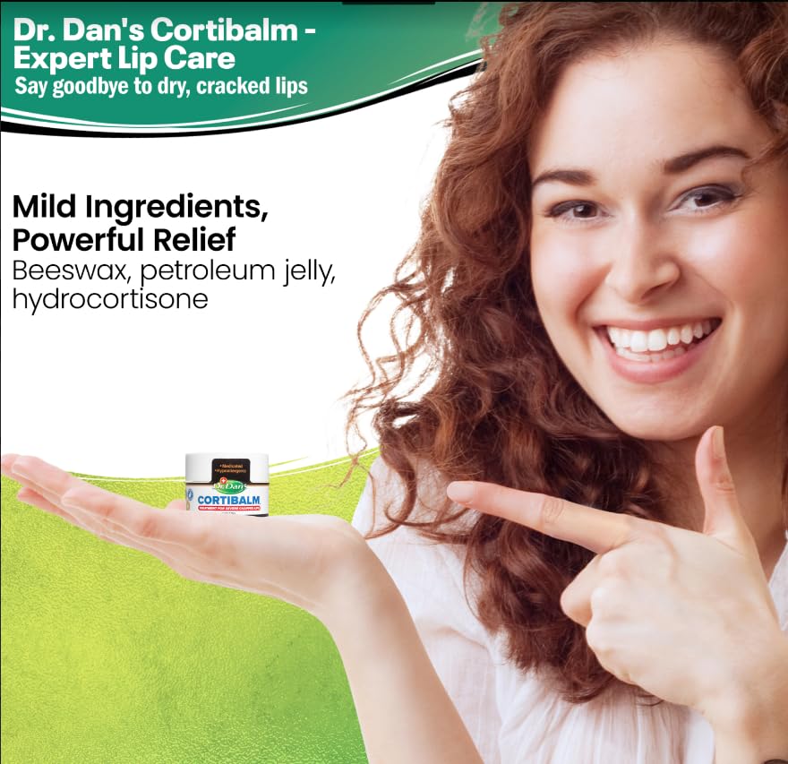 Dr. Dan's Cortibalm jar close-up reveals the smooth texture ideal for precise application.