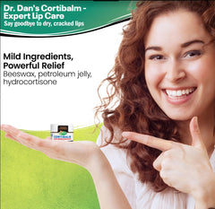 Dr. Dan's Cortibalm jar close-up reveals the smooth texture ideal for precise application.