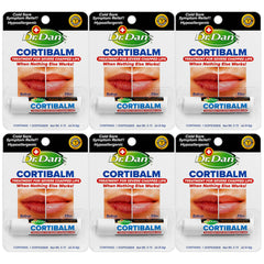 Dr. Dan's Cortibalm tube close-up highlighting soothing lip care benefits