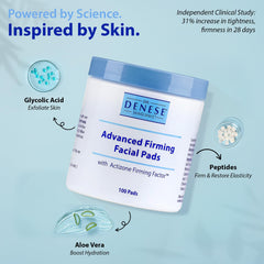 Dr. Denese SkinScience aloe-peptide pad highlights hydration and elasticity support