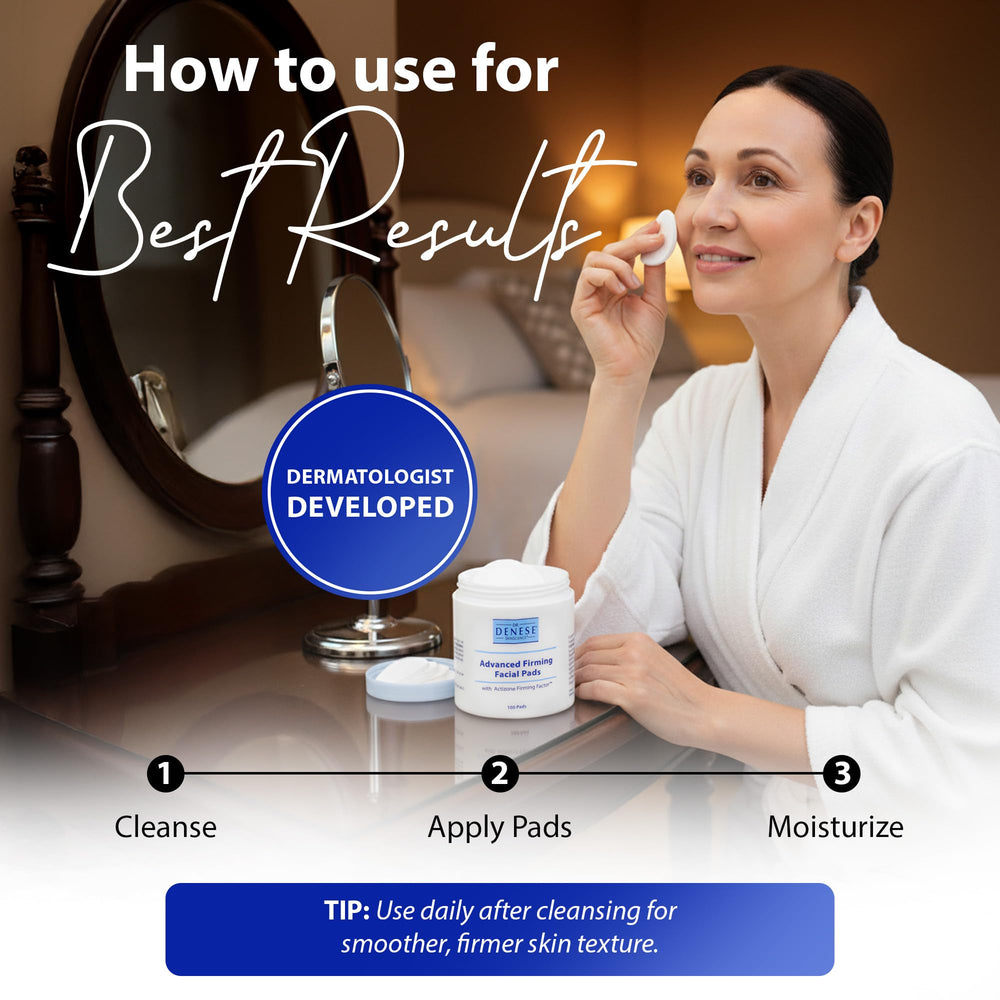 Dr. Denese SkinScience pad focused on refined pores and smoother texture after use