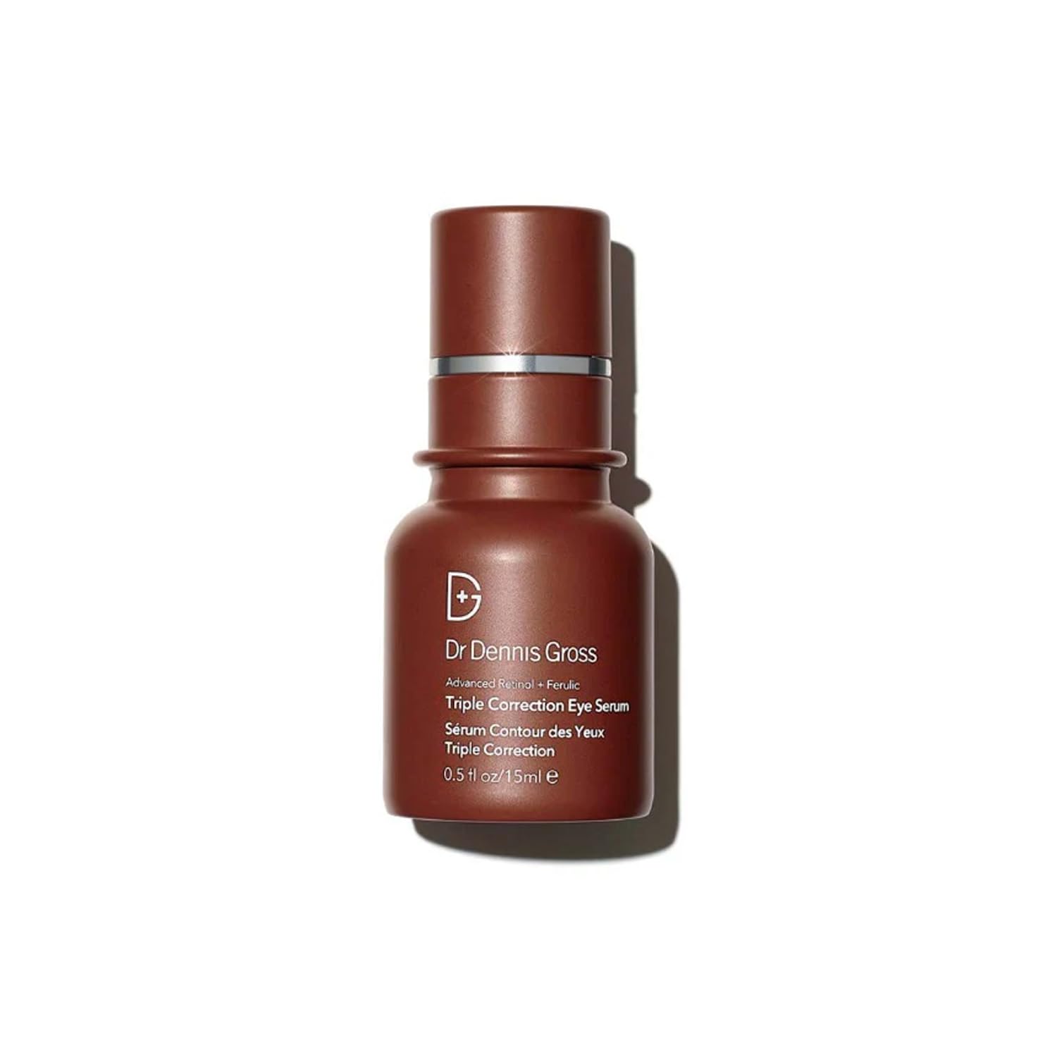 Dr. Dennis Gross Advanced Retinol Ferulic Eye Serum bottle ready for convenient at-home application
