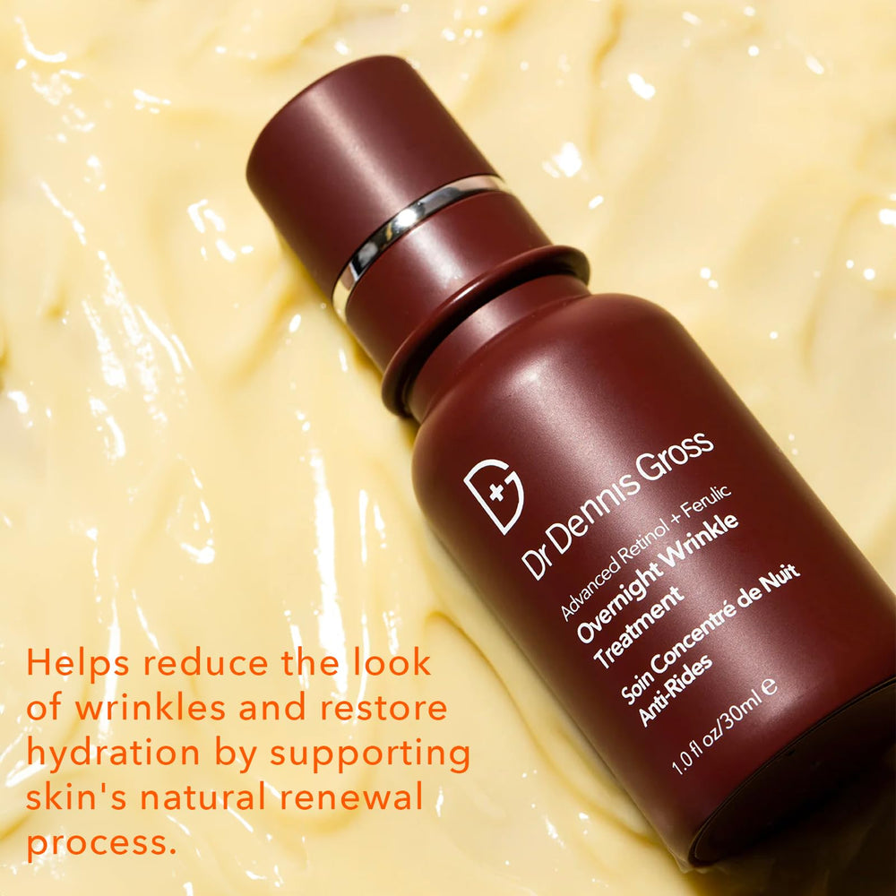 Dr Dennis Gross packaging shot showcasing Phyto-Retinol Blend for advanced wrinkle-smoothing.