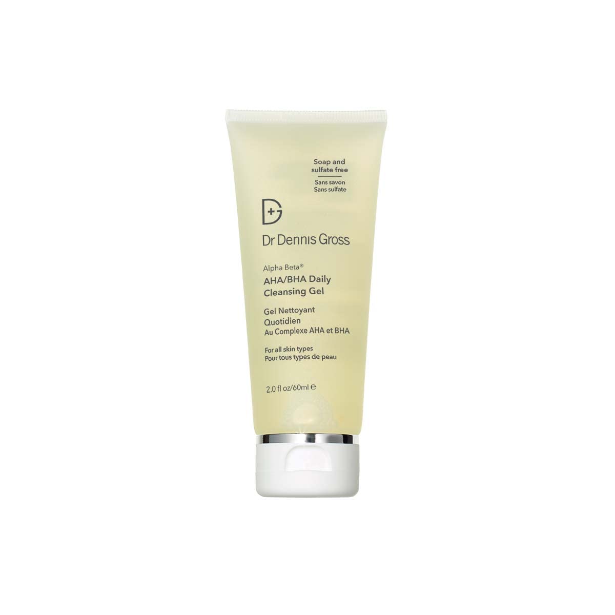 Dr Dennis Gross Alpha Beta daily cleanser bottle pour for refreshing cleanse