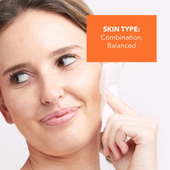 Dr Dennis Gross Alpha Beta Glow Pad application closeup highlights skin-even tone and exfoliation