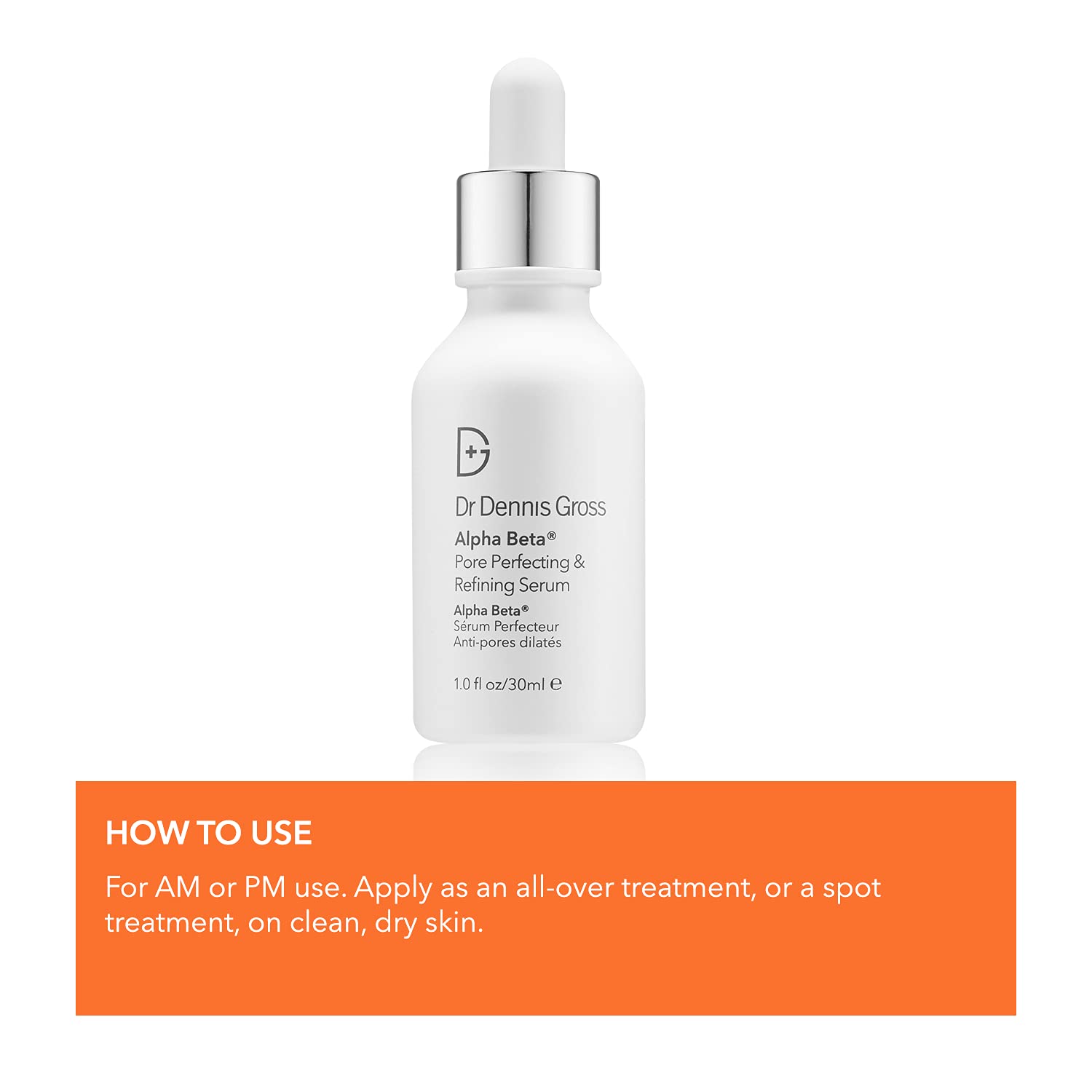 Application on hand shows quick, pore-care routine with Dr Dennis Gross serum.