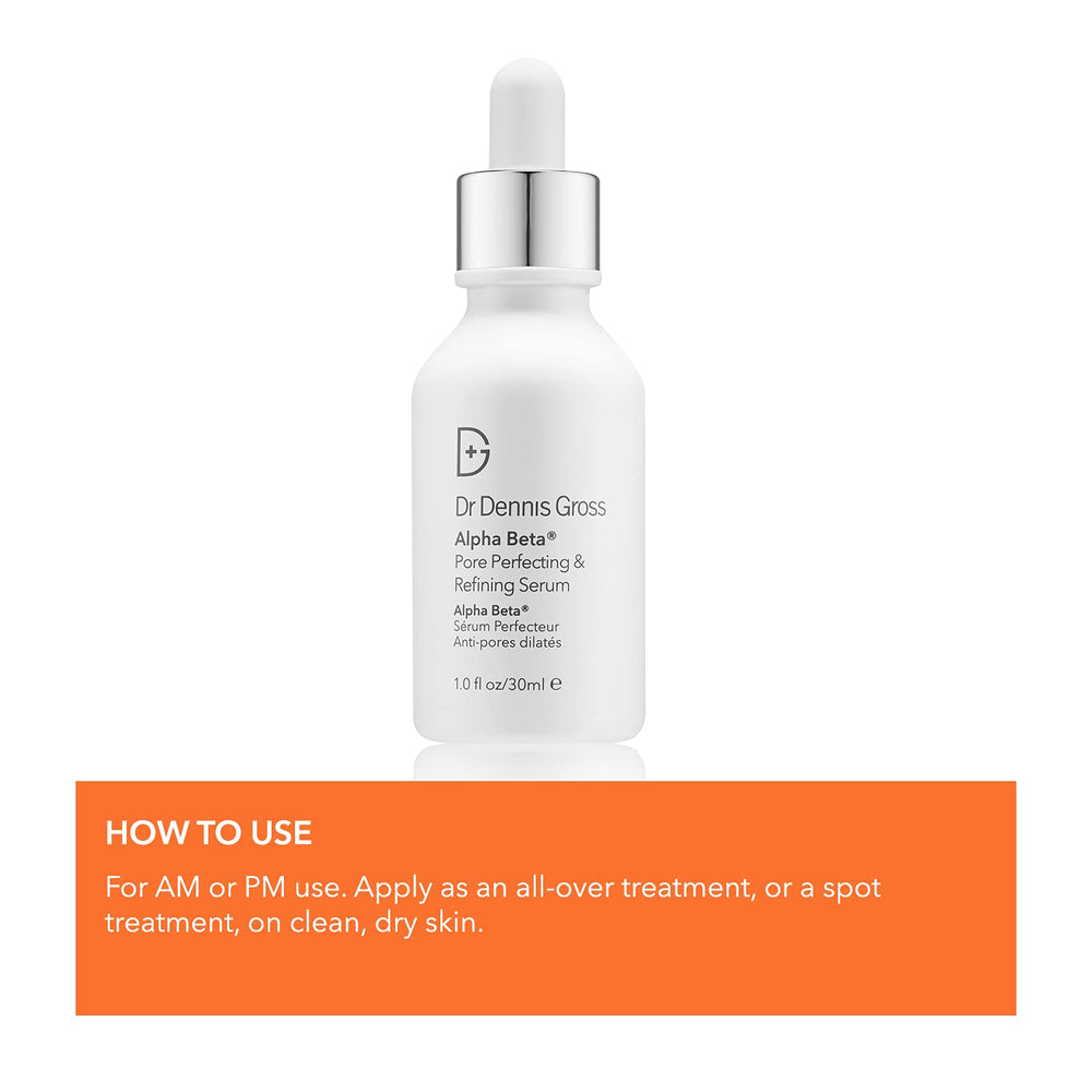 Application on hand shows quick, pore-care routine with Dr Dennis Gross serum.