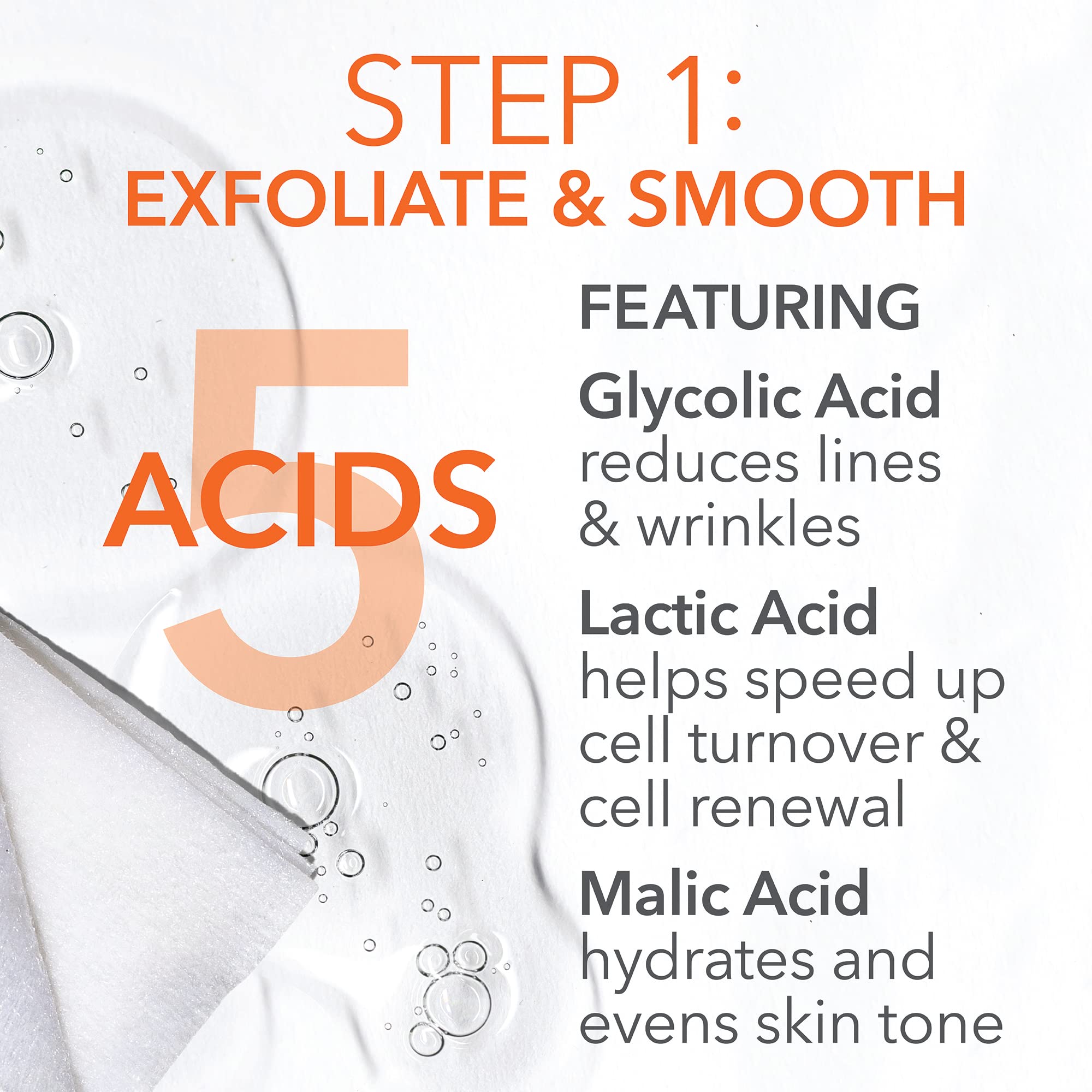 Dr Dennis Gross Alpha Beta Universal Daily Peel skin steps visual shows easy two-step regimen.
