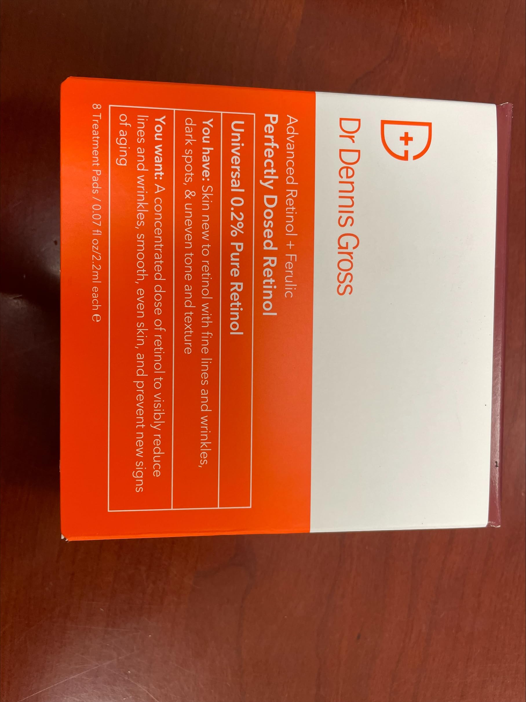 Dr Dennis Gross application swipe showing easy nightly renewal routine