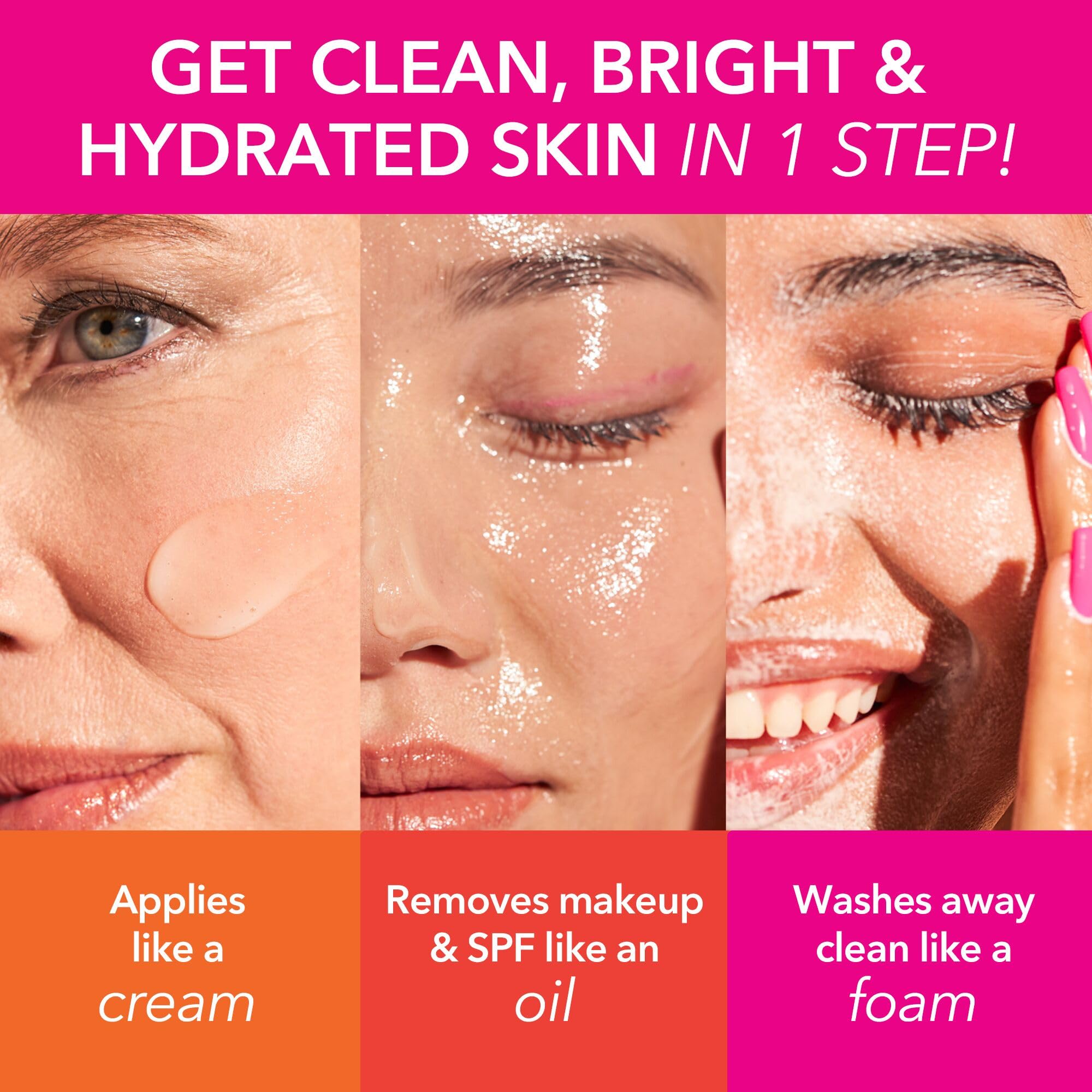 Dr Dennis Gross cleansing oil pump delivers luxurious texture for daily makeup removal