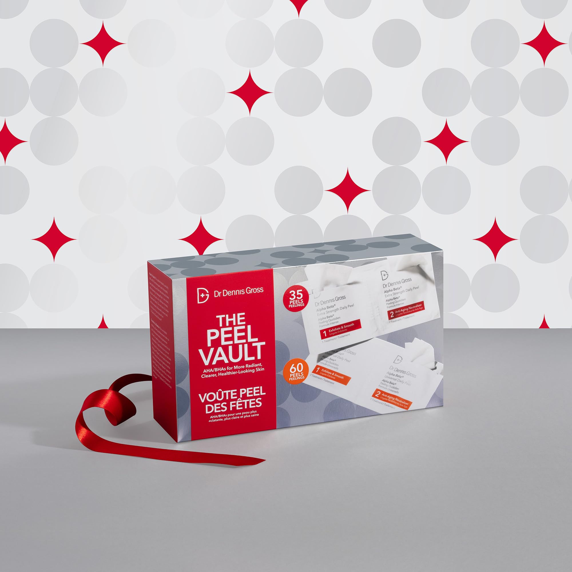 Cruelty-free vegan safety labels on Dr Dennis Gross Peel Vault Kit