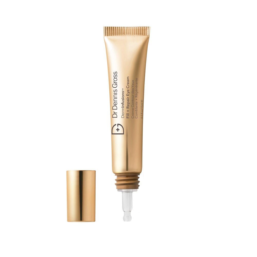 Dr Dennis Gross DermInfusions Eye Cream 360-application demonstrates full-eye-area care for lifting and smoothing