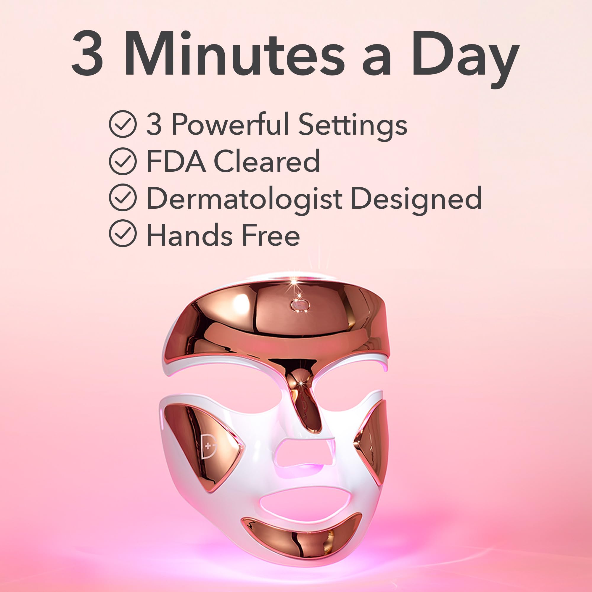 Dr Dennis Gross DRx SpectraLite FaceWare Pro in-use during a session.