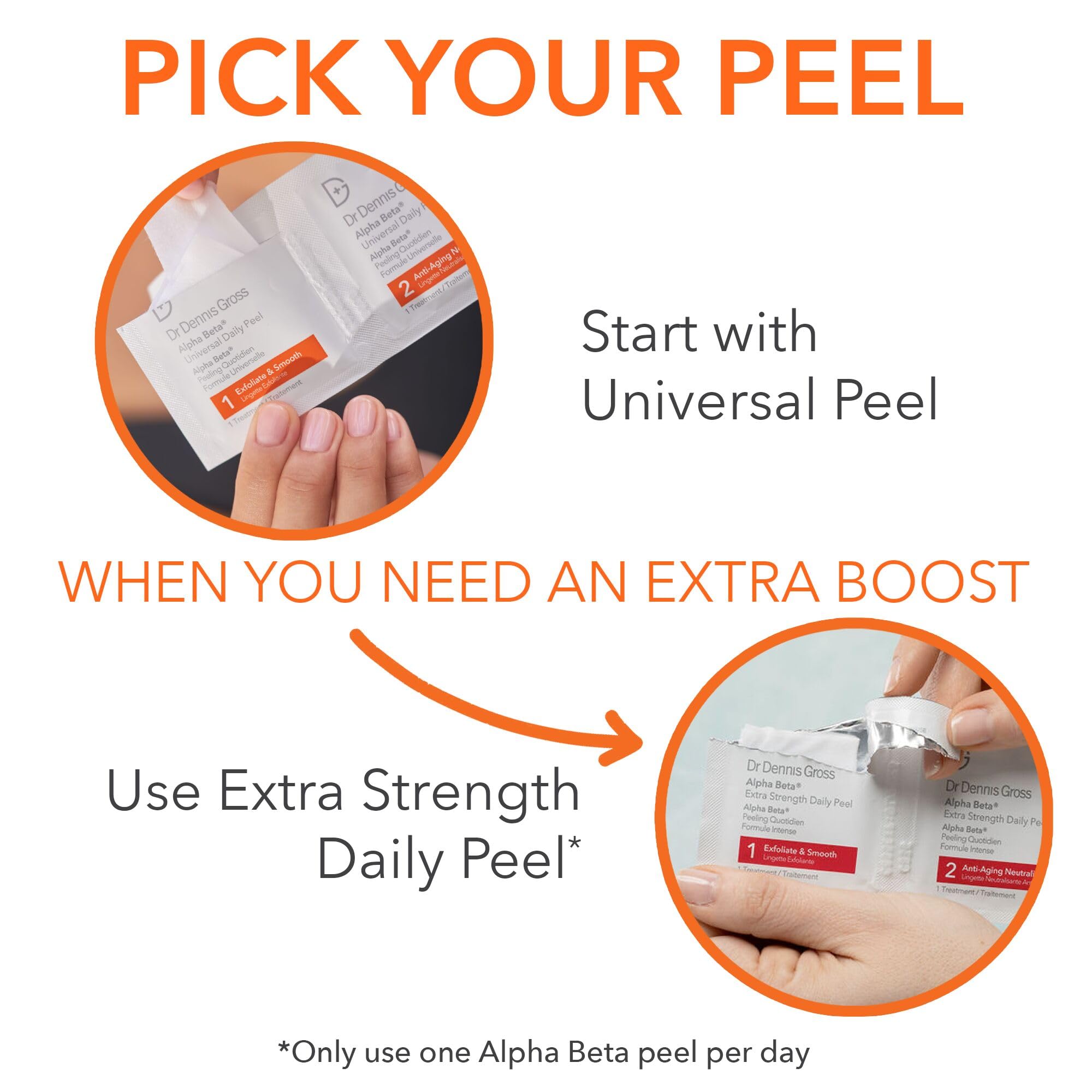 Gift-ready packaging for the Dr Dennis Gross Peel Vault Kit