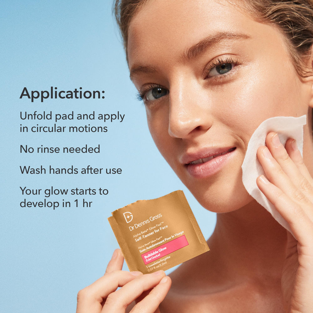 Dr Dennis Gross Glow Pad compact design makes it travel-friendly.