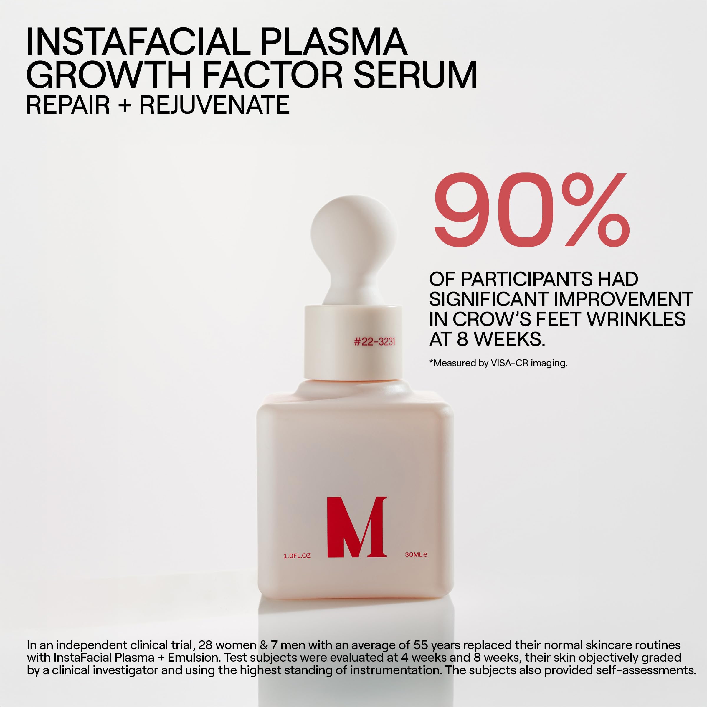 Clinical-inspired InstaFacial concept reflected in the bottle design and branding.