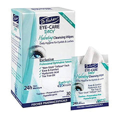 Dr. Fischer Tea Tree Eyelid Wipes packaging for daily cleansing