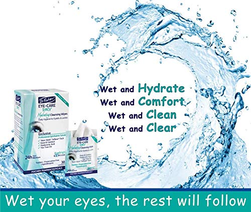 Dr. Fischer Tea Tree Eyelid Wipes travel pack for convenient care