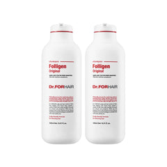 DR.FORHAIR Folligen Original Shampoo bottle front promotes gentle cleansing for daily use