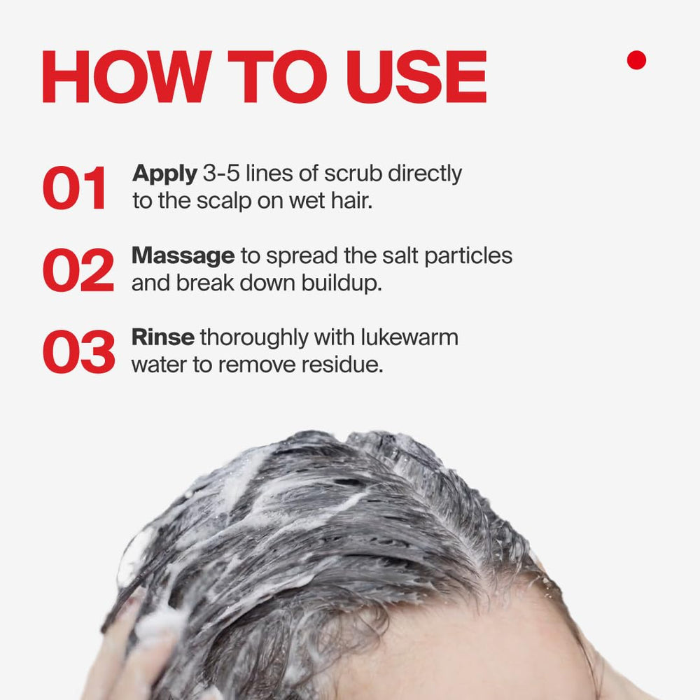 Dr.FORHAIR Folligen Sea Salt Scaler contains minerals for scalp nourishment.