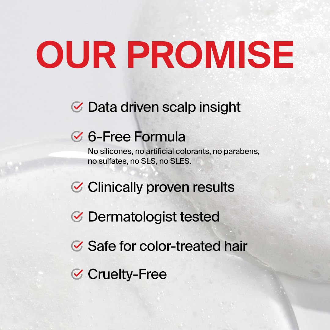 DR.FORHAIR Folligen Shampoo hair-volume visual shows thicker appearance after use.