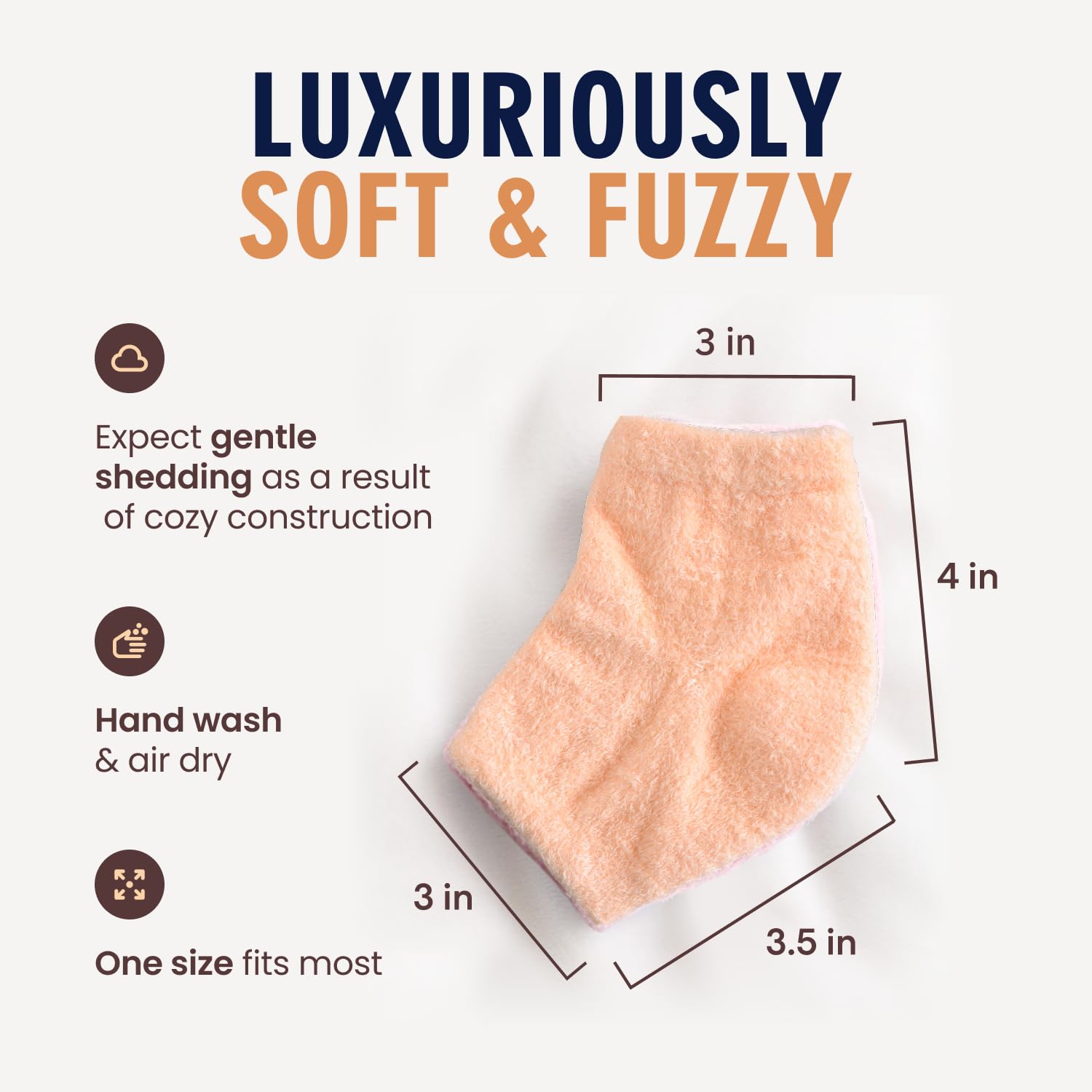 Dr. Frederick's Original fuzzy heel socks packaging is gift-ready for self-care