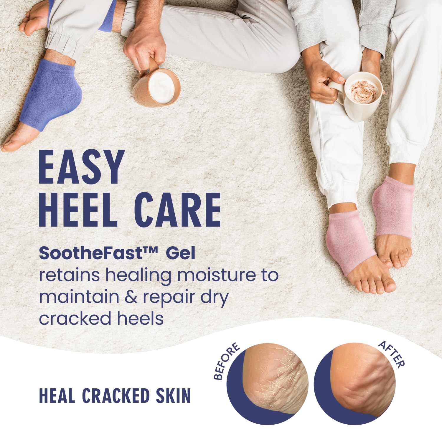 Dr. Frederick's Original gel-lined sleep socks offer a breathable, moisture-locking design for refreshed feet.