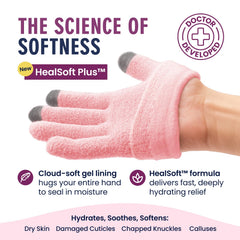 HealSoft Plus gel lining close-up showing mango butter and oils.