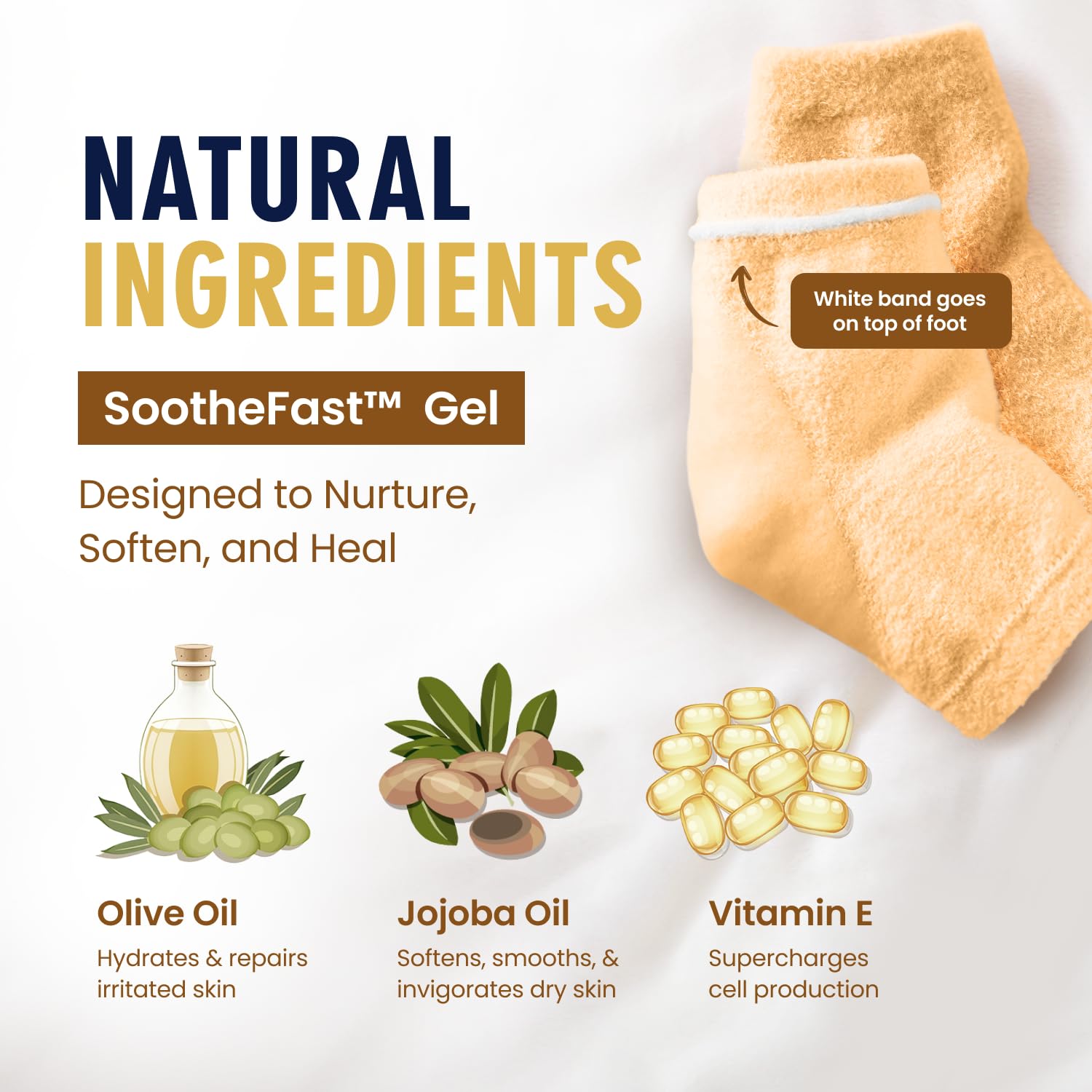 Dr. Frederick's Original Moisturizing Fuzzy Heel Socks latex-free option for sensitive feet.