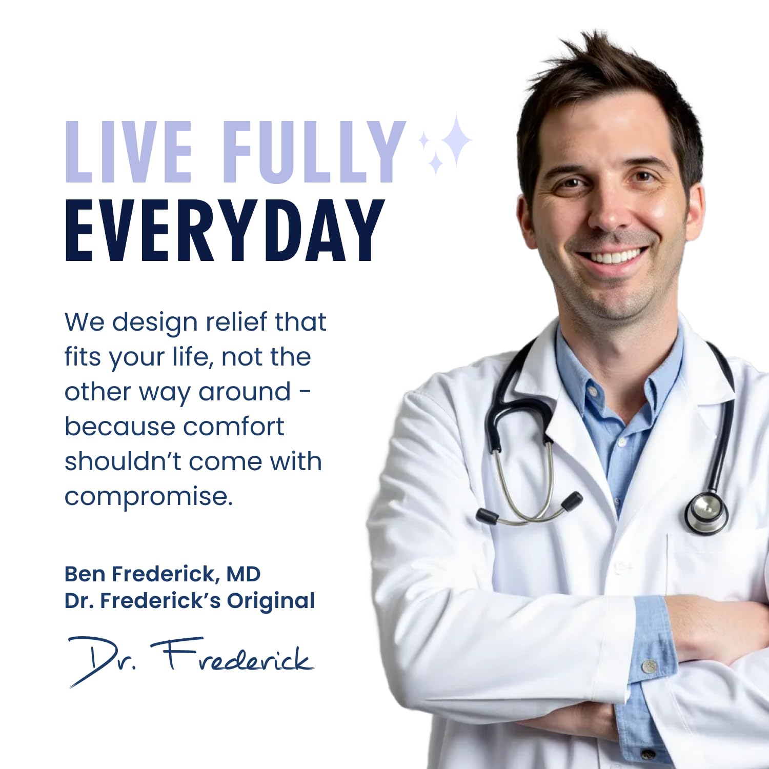 Dr Frederick's Original flexible design fits most feet including wide sizes